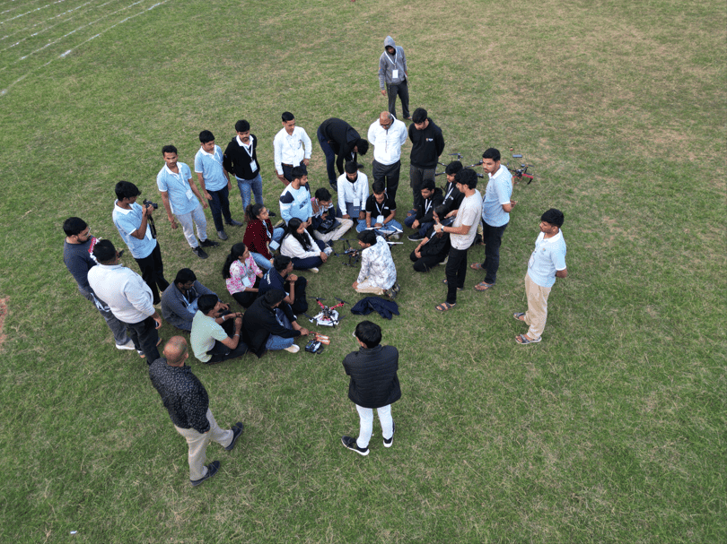 Team group photo on the competition floor